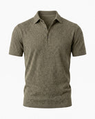 Men's Breathable Polo Shirt - Olive Green