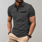 Pieter - Men's Long Sleeve Polo Shirt, Elegant Style 1