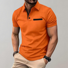 Pieter - Men's Long Sleeve Polo Shirt, Elegant Style 2