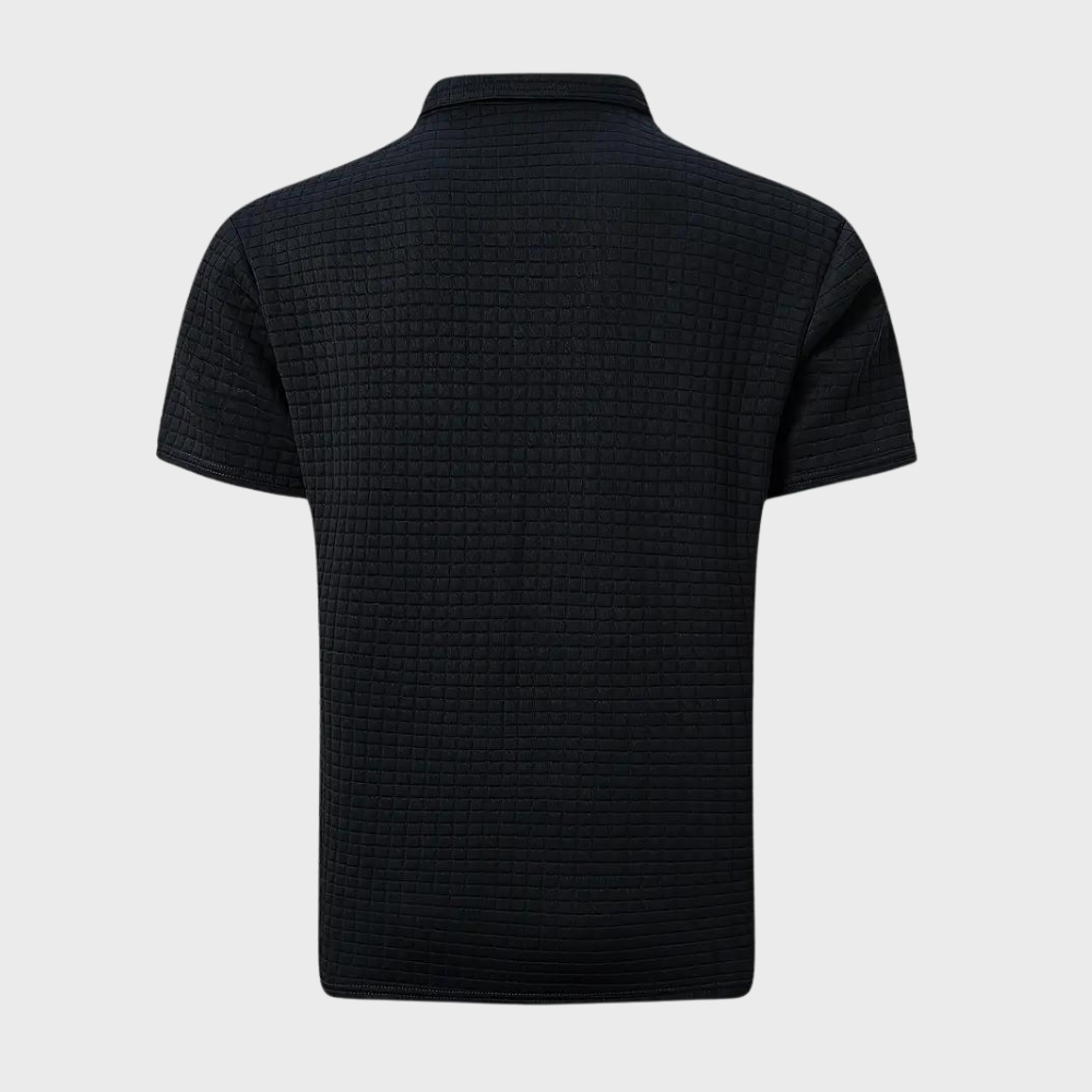 Pieter - Men's Long Sleeve Polo Shirt, Elegant Style 7