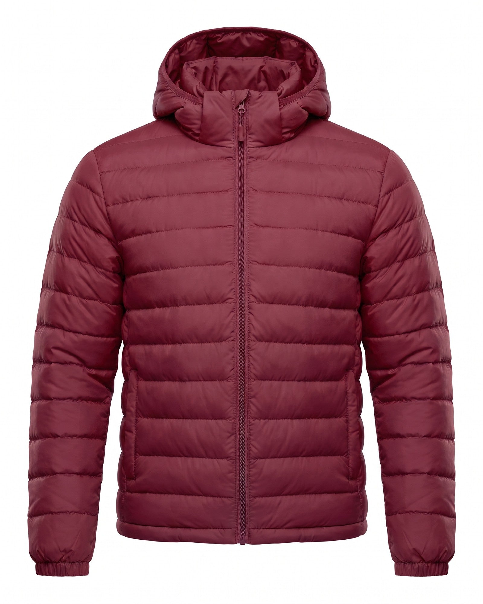 Men's Stylish Padded Puffer Jacket Ultimate Warmth - Red