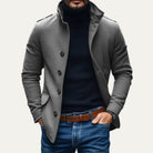 Rome-Mens Wool Overcoat - Classic Tailored Style 0