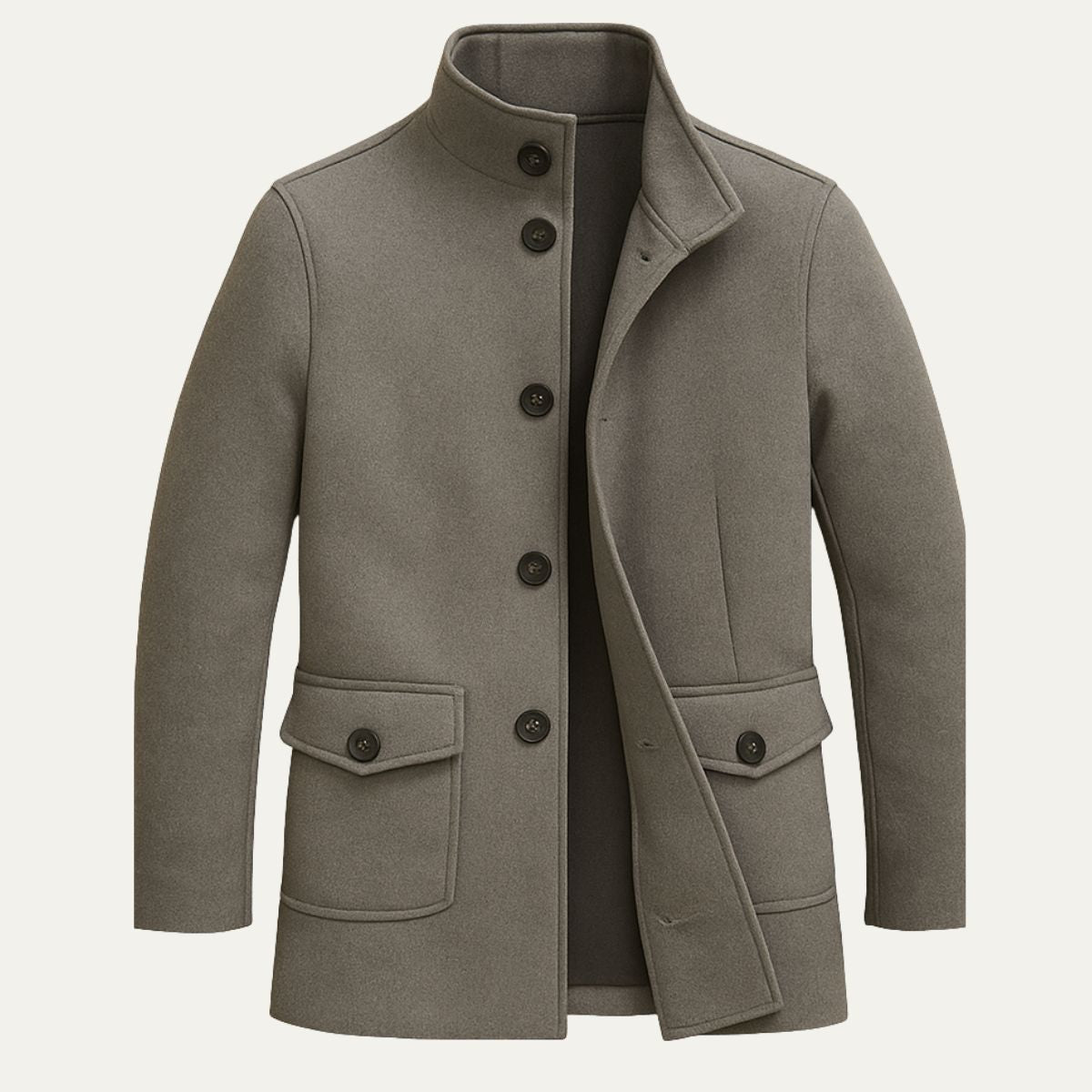Rome-Mens Wool Overcoat - Classic Tailored Style 2