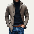 Rome-Mens Wool Overcoat - Classic Tailored Style 9