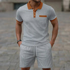 Ryan-Summer Men's Polo Shorts Set - Casual Wear 4