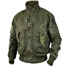 UrbanGear - Men's Tactical MA-1 Jacket with Large Pockets, Army Green-1