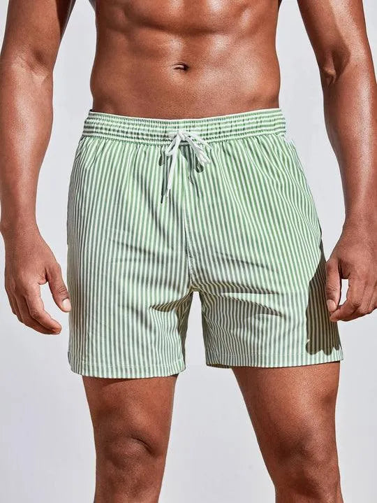 Variant image for Couture-Moda - Men's Swim Shorts Quick-Dry Striped-15