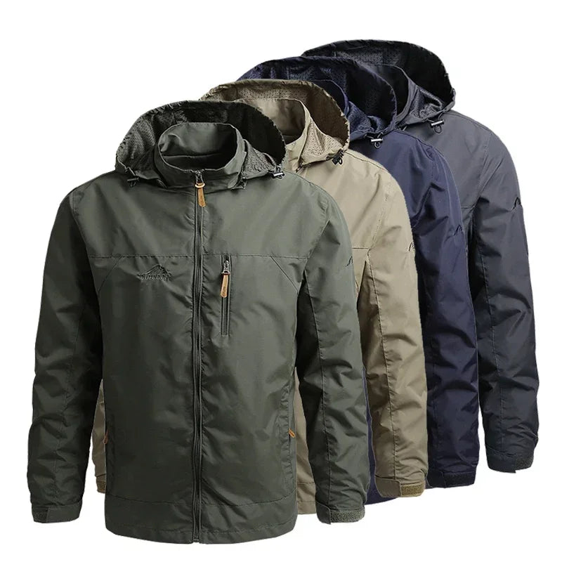 SummitGear Men's Waterproof Jacket - Lightweight Outdoor Essential-4