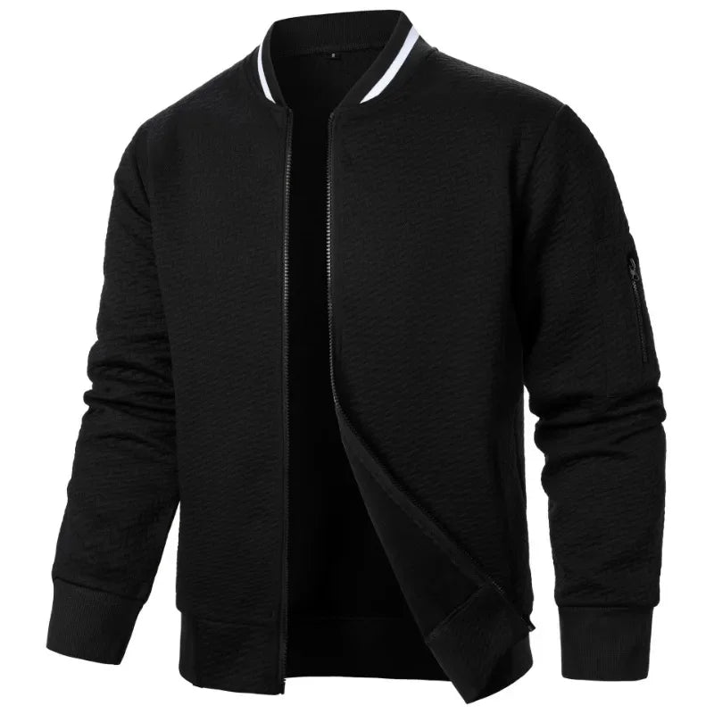 Urban Edge - Lightweight Men's Varsity Jacket for Casual Style-4