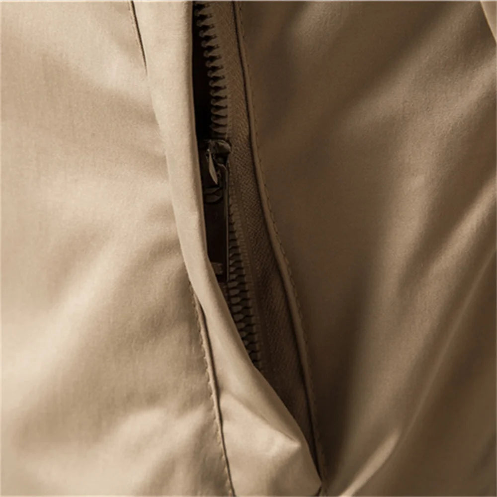 Urban Trend Men's Casual Bomber Jacket - Slim Fit Autumn Style-5