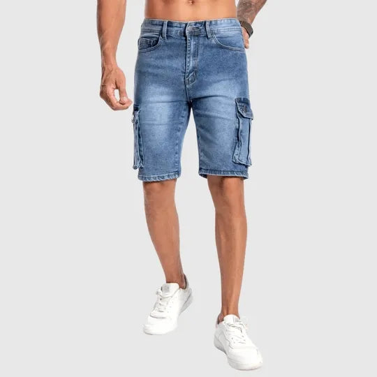 Variant image for Denim-Craft Men's Cargo Shorts - Casual Utility Wear-1