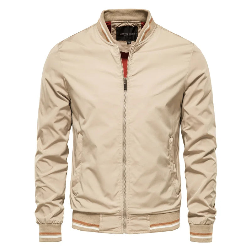 Variant image for Urban Trend Men's Casual Bomber Jacket - Slim Fit Autumn Style-2