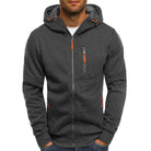 UrbanTrend™ - Men's Slim Fit Zipper Hoodie for Casual Style-2