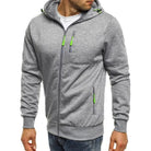 UrbanTrend™ - Men's Slim Fit Zipper Hoodie for Casual Style-4