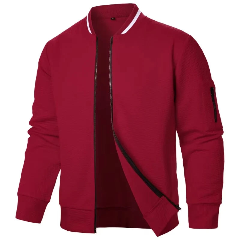 Variant image for Urban Edge - Lightweight Men's Varsity Jacket for Casual Style-3
