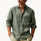 Style-Button Men's White Dress Shirt - Classic Fit 0