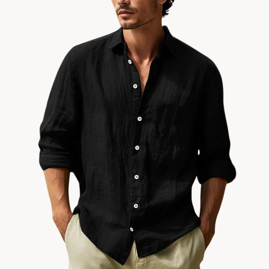 Style-Button Men's White Dress Shirt - Classic Fit 1