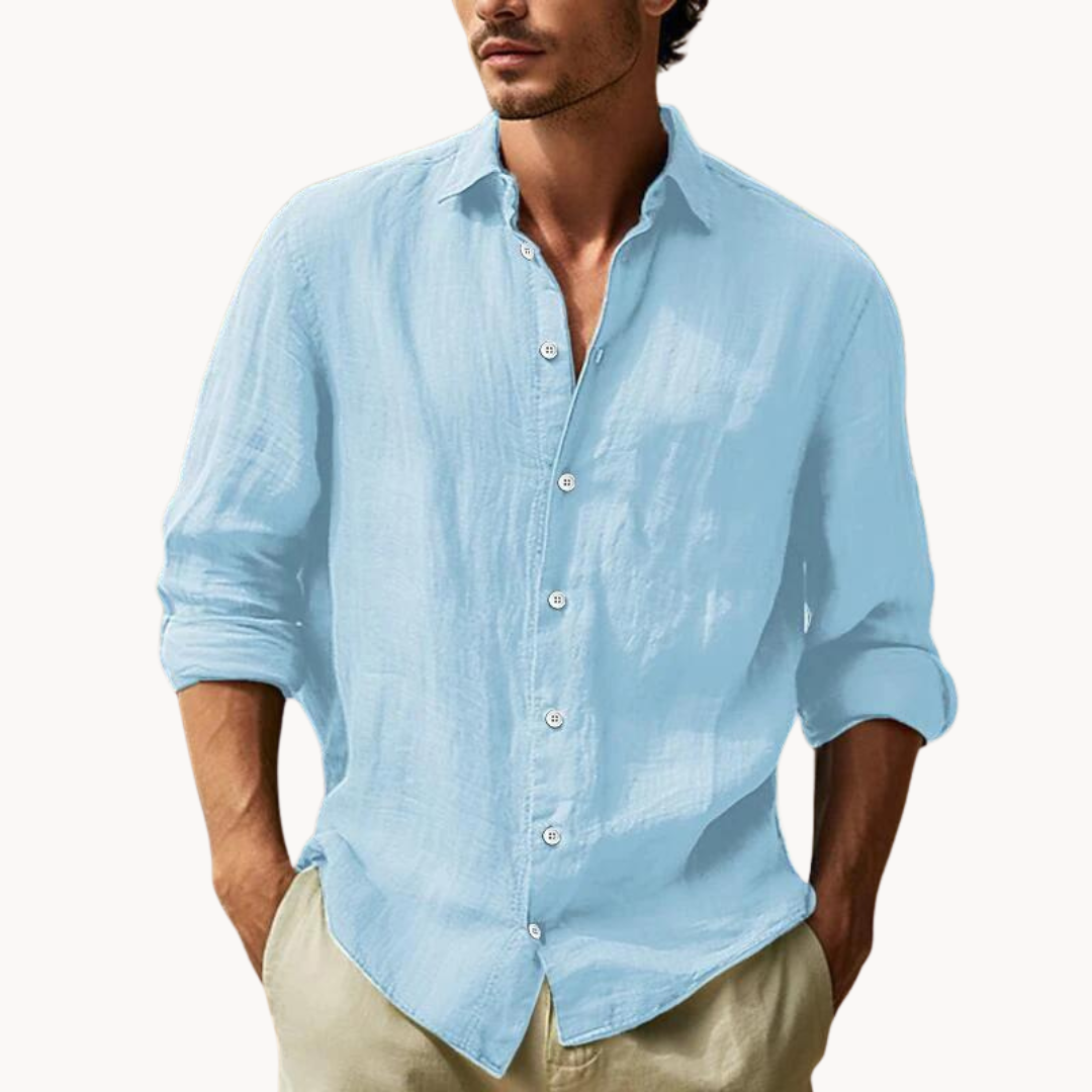 Style-Button Men's White Dress Shirt - Classic Fit 2