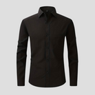 Variant image for Rein Men's White Button Down Dress Shirt - Anti-Crease Wrinkle-Free Formal Shirt-12