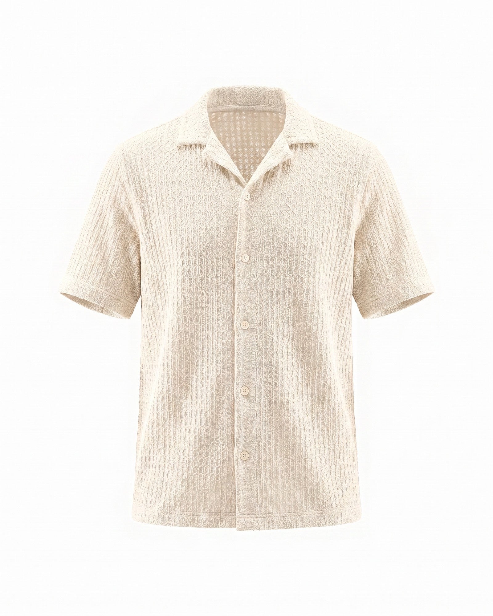 Men's Smart-Casual Summer Shirt - White
