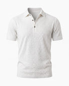 Men's Breathable Polo Shirt - White