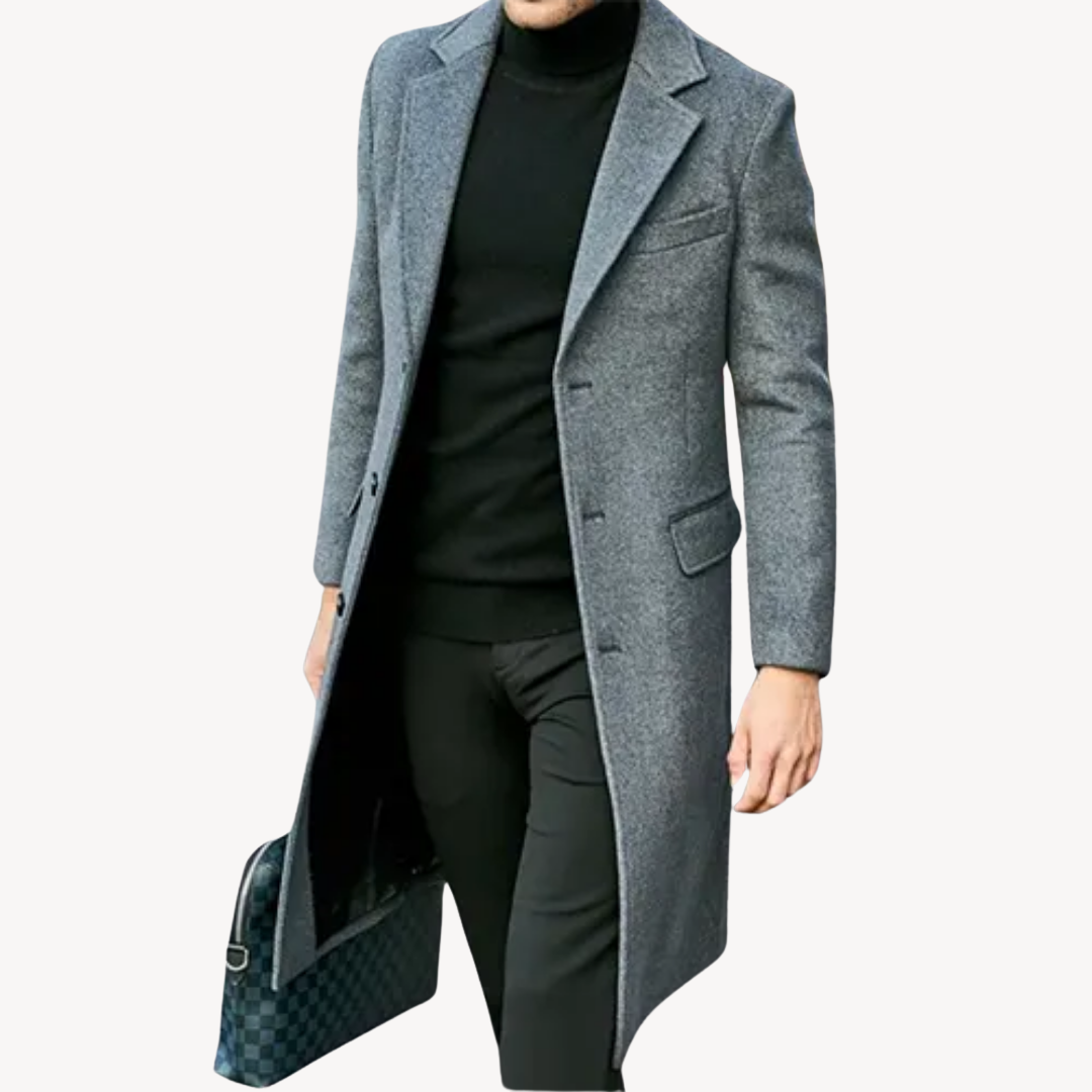 Woolen - Men's Wool Long Coat for Winter Style 2