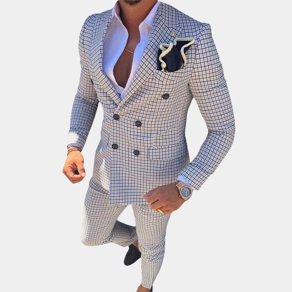 Quentin - Black Suit Set For Men's Modern Style-1
